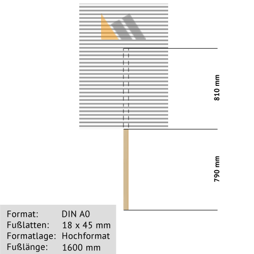 Hohlkammer-Transparente DIN A0 18 x 45 mm günstig online kaufen bei McPoster.com