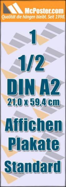 Affichen Plakate 1/2 DIN A2 21,0 x 59,4 günstig online kaufen bei McPoster.com