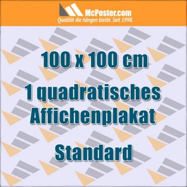Quadratische Affichenplakate 100 x 100 cm günstig online kaufen bei McPoster.com