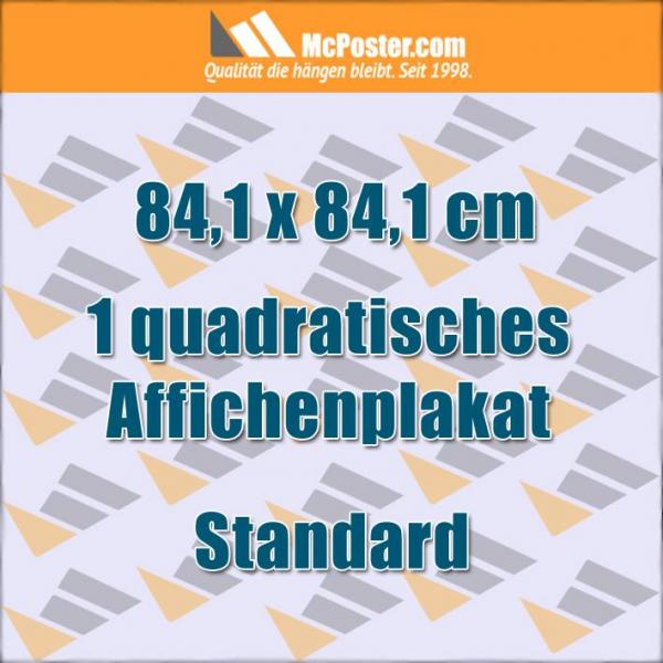 Druck Quadratische Affichenplakate 84,1 x 84,1 cm günstig online kaufen bei McPoster.com