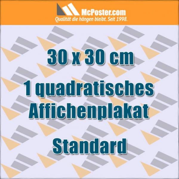 Quadratische Affichenplakate 30 x 30 cm günstig online kaufen bei McPoster.com